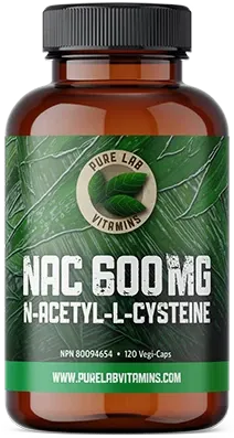 Pure lab - nac 600mg - 120 vcaps