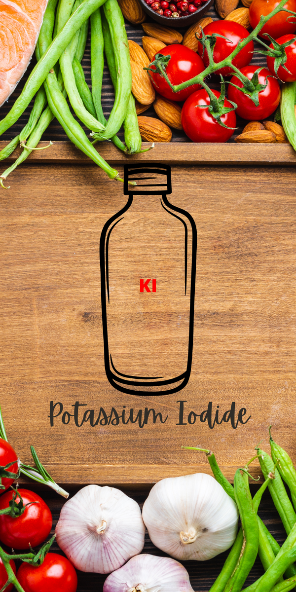 How can potassium iodide protect the thyroid from exposure to